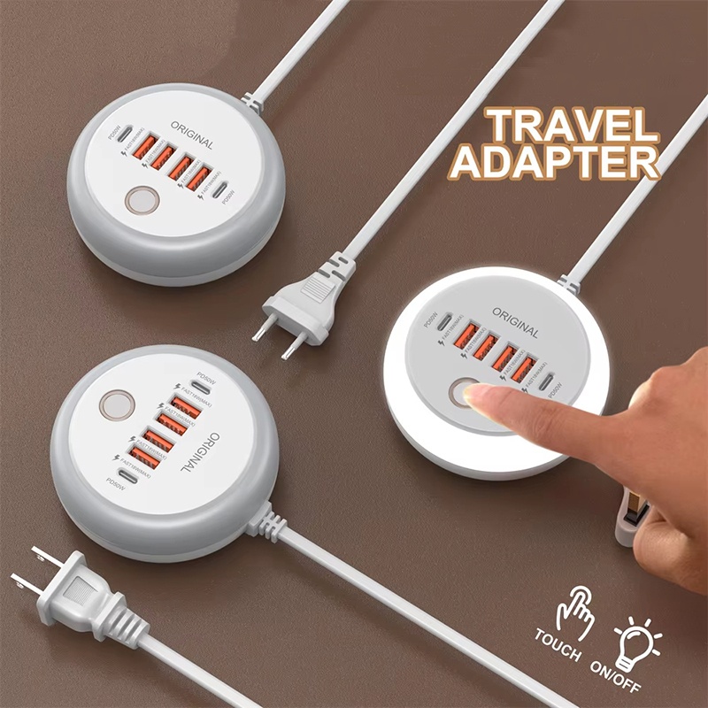 Eyelash Extension Uk - Reis-USB-lader 50W Multi-poort USB-snellader voor iPhone