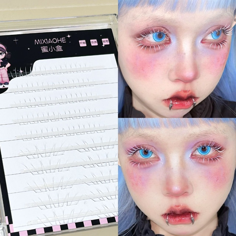 Eyelash Extension Anime - Mixiaohe Witte Kattenpoot Individuele Onderwimpers Ultra