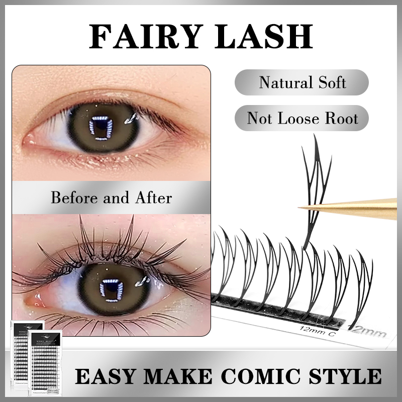 Winky Beauty Voorgemaakte Smal - Eyelash Extension Anime recensie en prijs