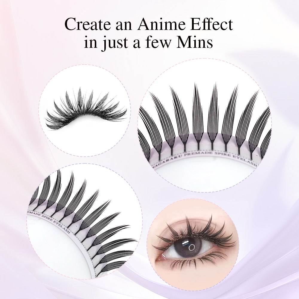 NAGARAKU Premade Spits Wimper  - Eyelash Extension Anime recensie en prijs