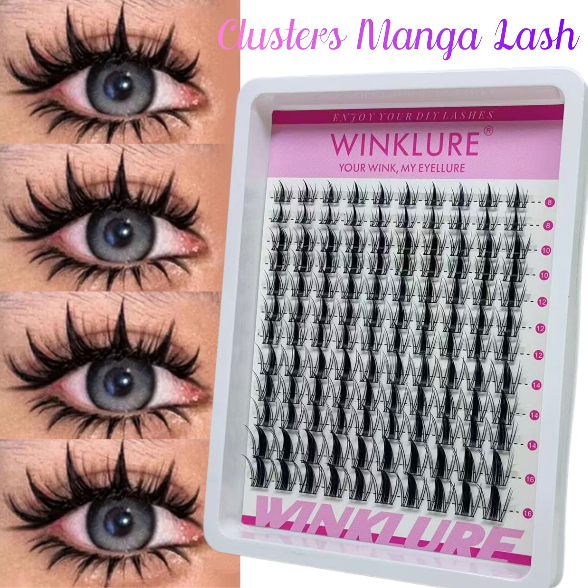 WINKLURE Manga Lash Clusters K - Eyelash Extension Anime recensie en prijs