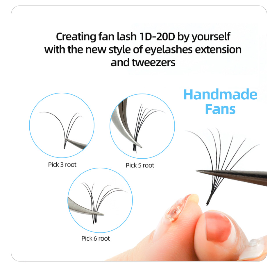 AGUUD 16 Rijen Lange 16-20mm W - Eyelash Extension Russian Volume recensie en prijs