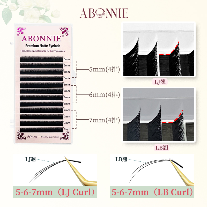 Abonnie LJ Voorgevormde Onders - Eyelash Extension Anime recensie en prijs