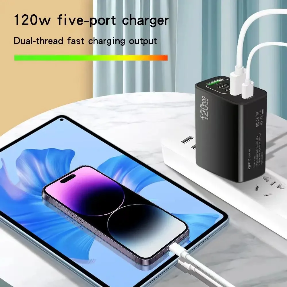 120W USB-lader met 5 poorten,  - Eyelash Extension Uk recensie en prijs