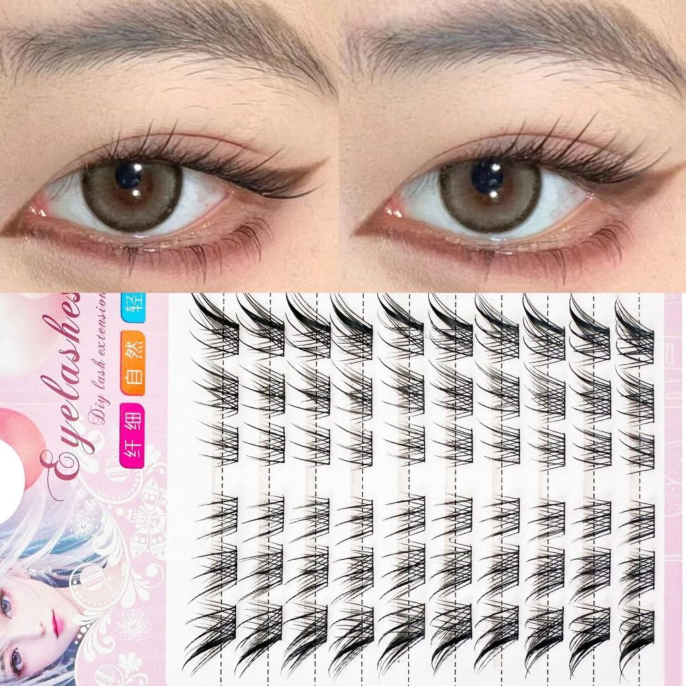3D Cat Eye Clusters Wimpers Na - Eyelash Extension Anime recensie en prijs