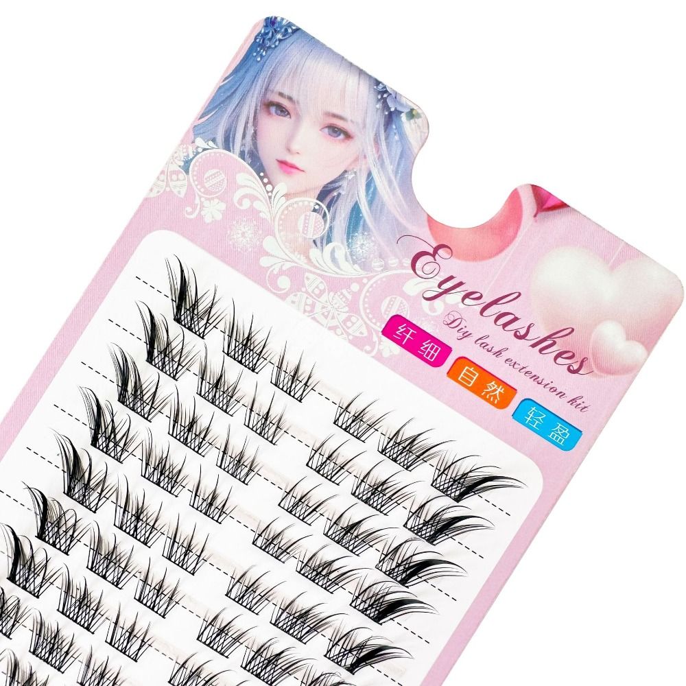 3D Cat Eye Clusters Wimpers Na - Eyelash Extension Anime recensie en prijs