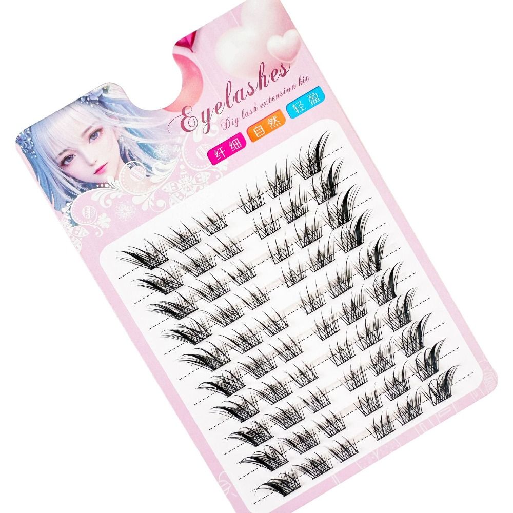 3D Cat Eye Clusters Wimpers Na - Eyelash Extension Anime recensie en prijs