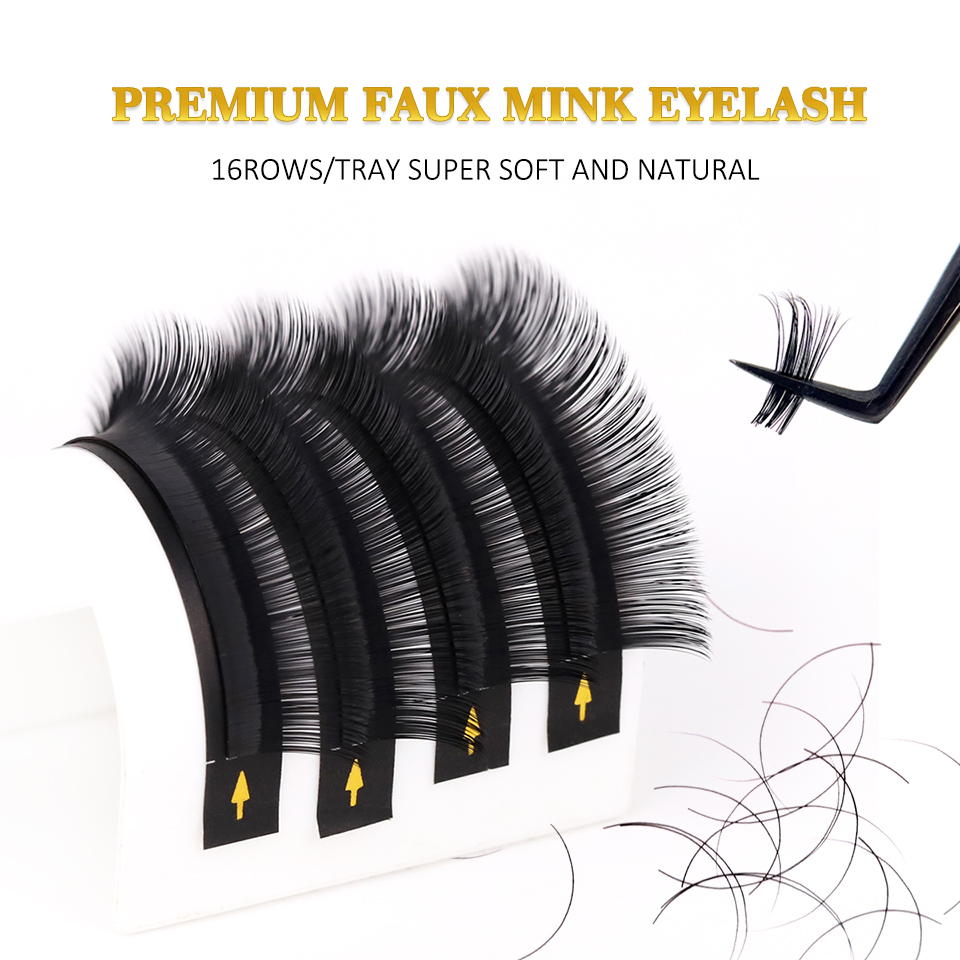 10 Trays/Lot Kasjmier Wimper E - Individual Lash Tray recensie en prijs