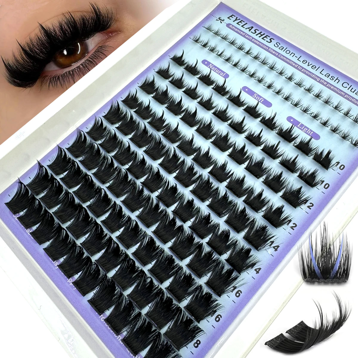 AMSDCN Wispy Manga Lashes Clus - Eyelash Extension Anime recensie en prijs